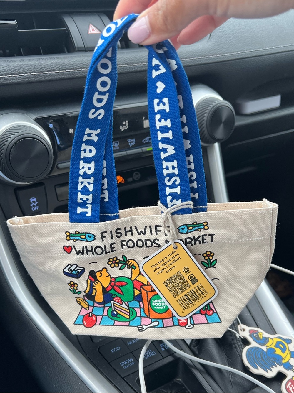 Fishwife x Whole Foods Mini Canvas Tote Bag